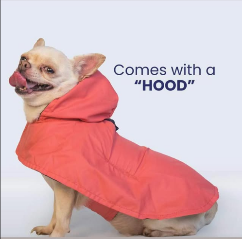 Plain Dog Raincoat – Lightweight & Water-Resistant SKU: PP-PSG-RAINCT