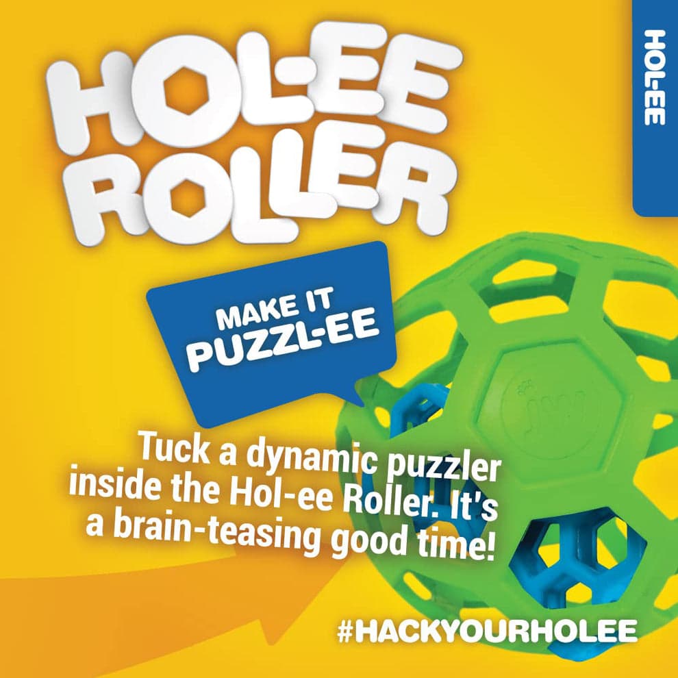 Hol-ee Roller Puzzle – Interactive Treat-Stuffing Dog Toy - Jumbo