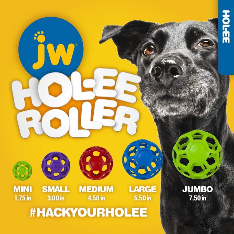 Hol-ee Roller Puzzle – Interactive Treat-Stuffing Dog Toy - Jumbo