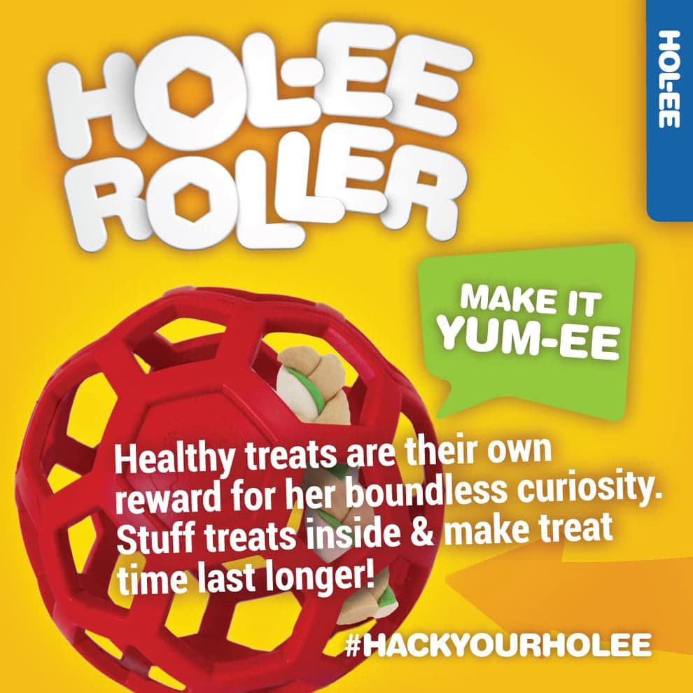 Hol-ee Roller Puzzle – Interactive Treat-Stuffing Dog Toy - Jumbo