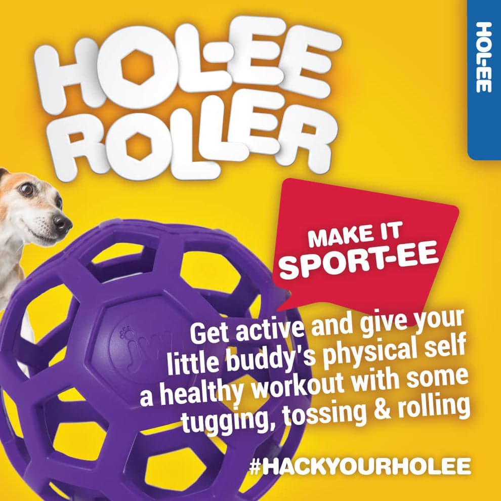 Hol-ee Roller Puzzle – Interactive Treat-Stuffing Dog Toy - Jumbo