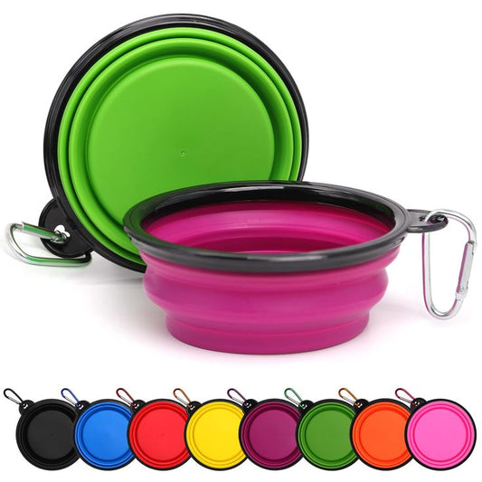 Foldable Silicone Pet Feed Bowl – Compact Travel Bowl for Pet