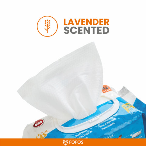 Fofos Pet cleaning wipes Lavender scented
