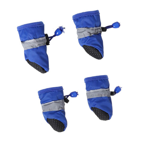 Basic Waterproof Dog Rain Boots (Set of 4) – Anti-Slip Monsoon Paw Protection