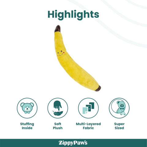 Zippy Paws Jigglerz - Banana