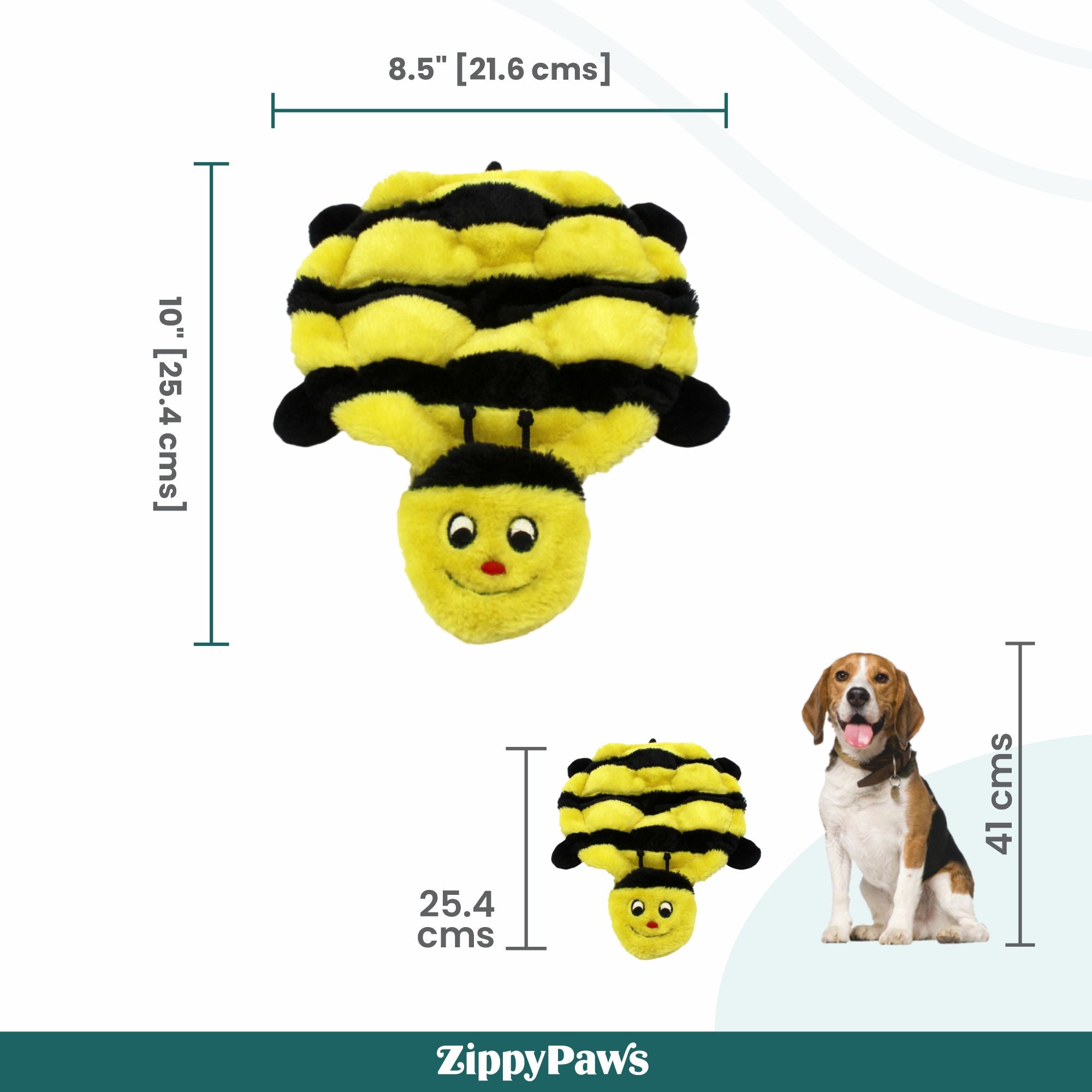 Zippy Paws Squeakie Crawler - Bertie the Bee