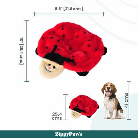 Zippy Paws Squeakie Crawler - Betsey the Ladybug
