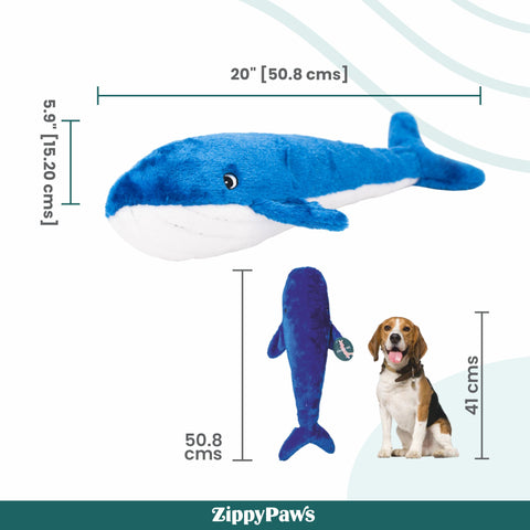 Zippy Paws Jigglerz - Blue Whale