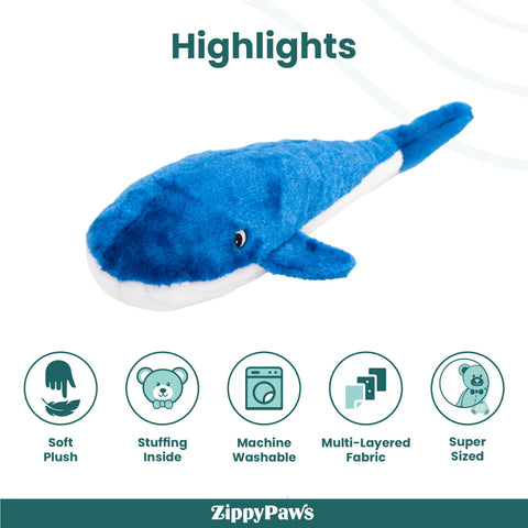Zippy Paws Jigglerz - Blue Whale