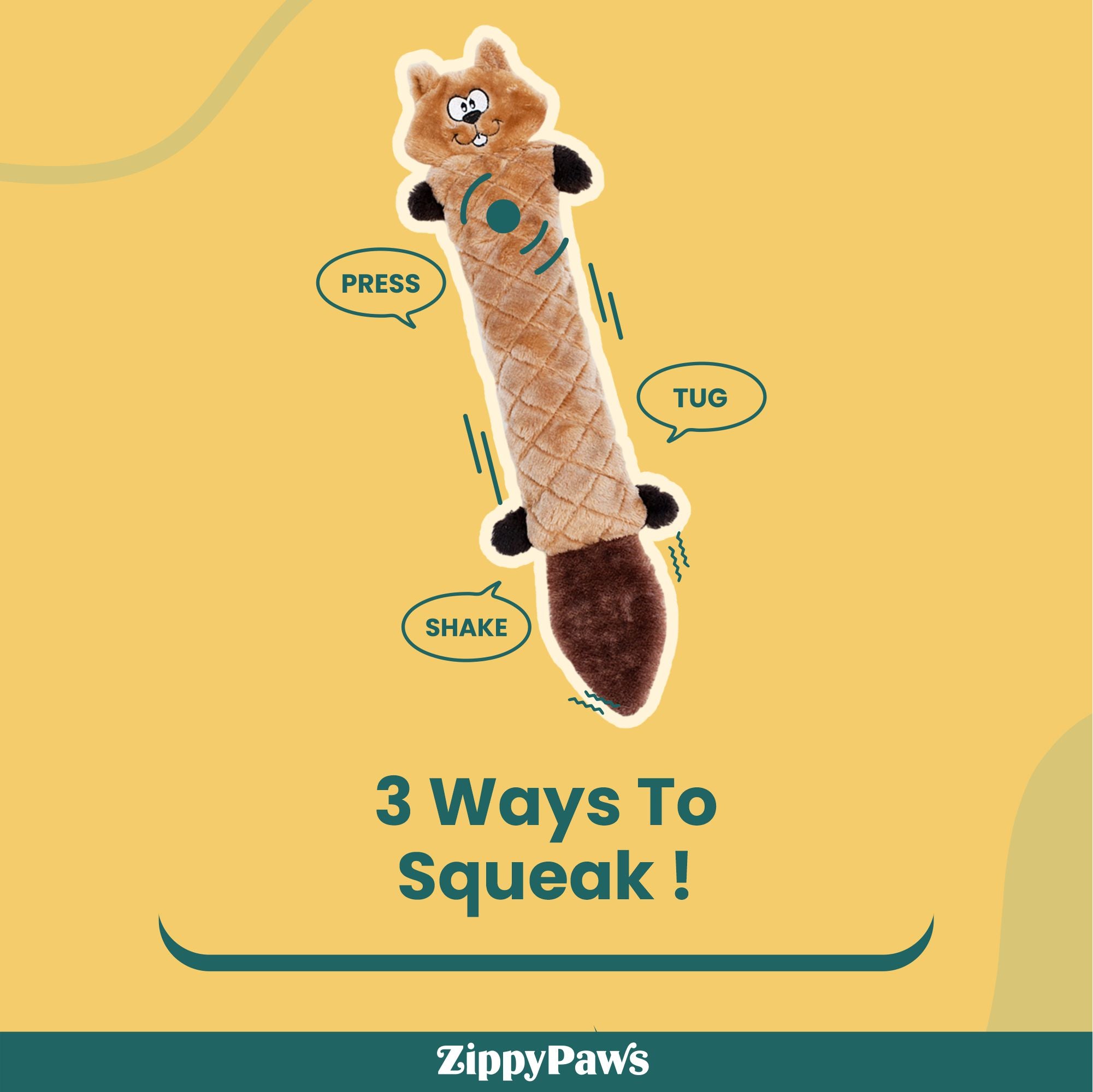 Zippy Paws Jigglerz - Chipmunk