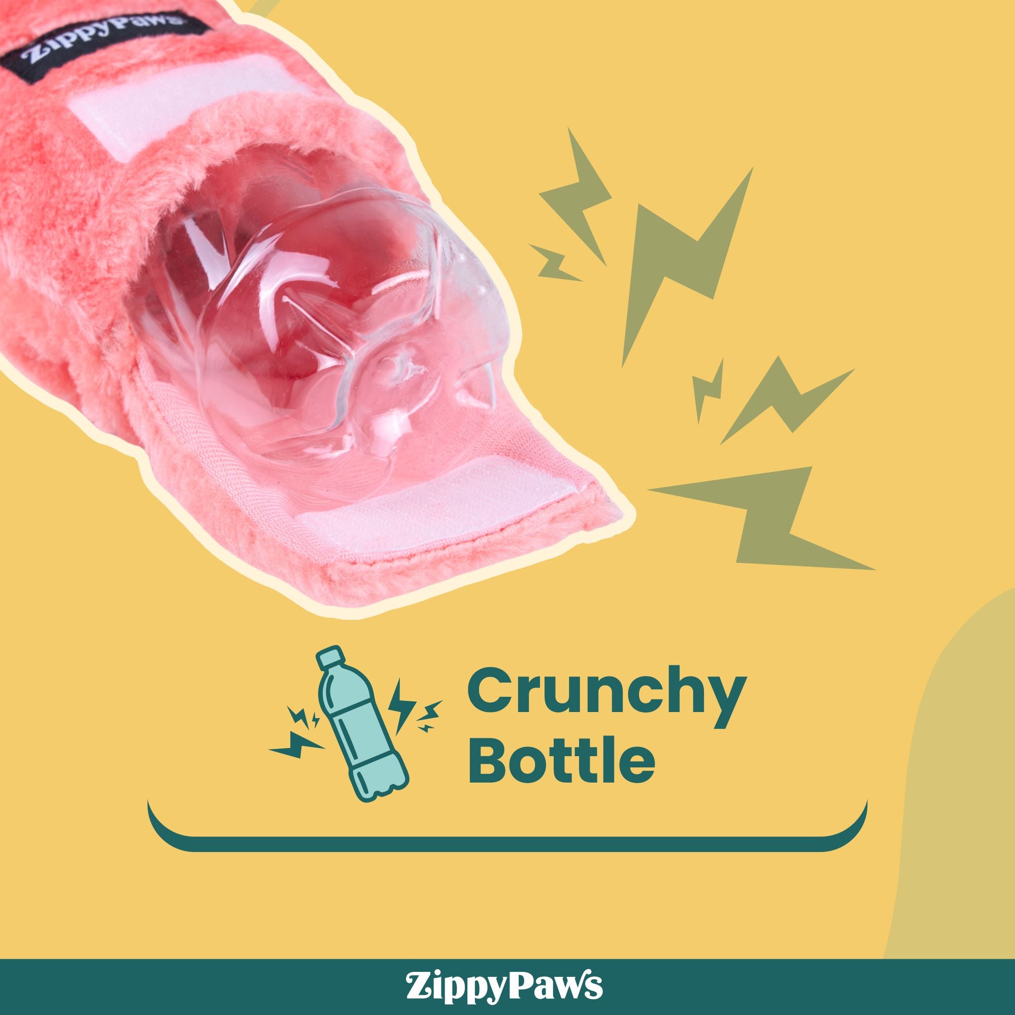 Zippy Paws Happy Hour Crusherz Rose