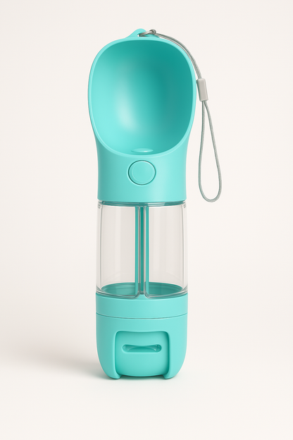 3-in-1 Pet Feeding Bottle – Water, Food & Poop Scoop in One