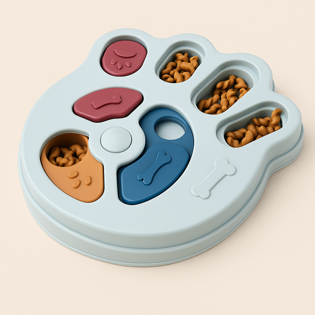 Paw-Shaped Puzzle Slow Feeder Toy