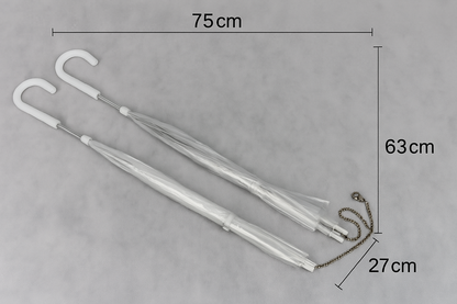 Transparent Umbrella Leash for Dogs – Rain Protection with Chain Lead Hands-Free Walking