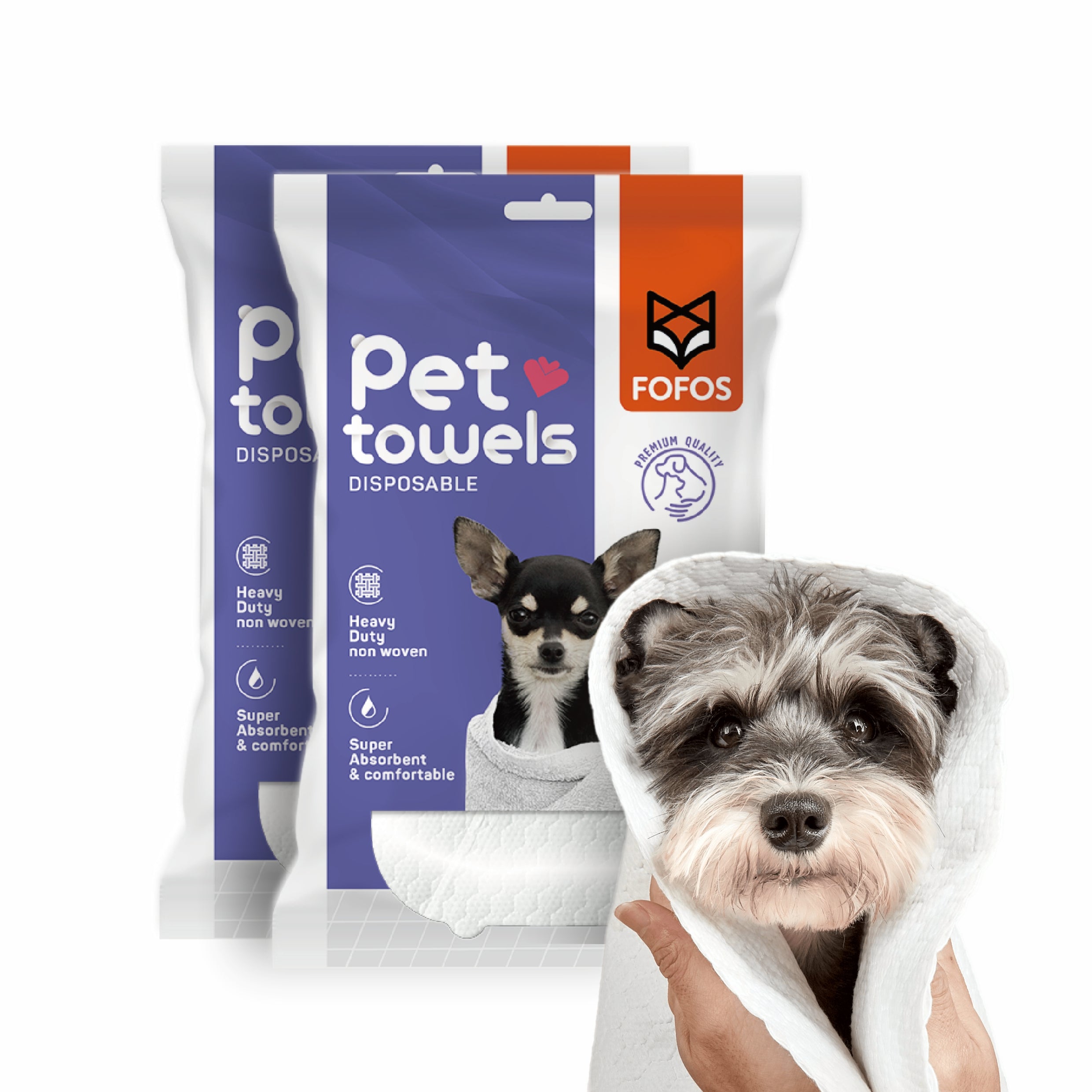 FOFOS Disposable Pet Towels L