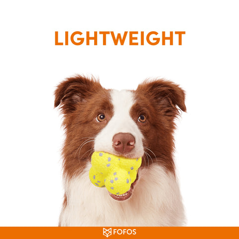FOFOS Ultra-Durable Dog Ball-Yellow/Grey