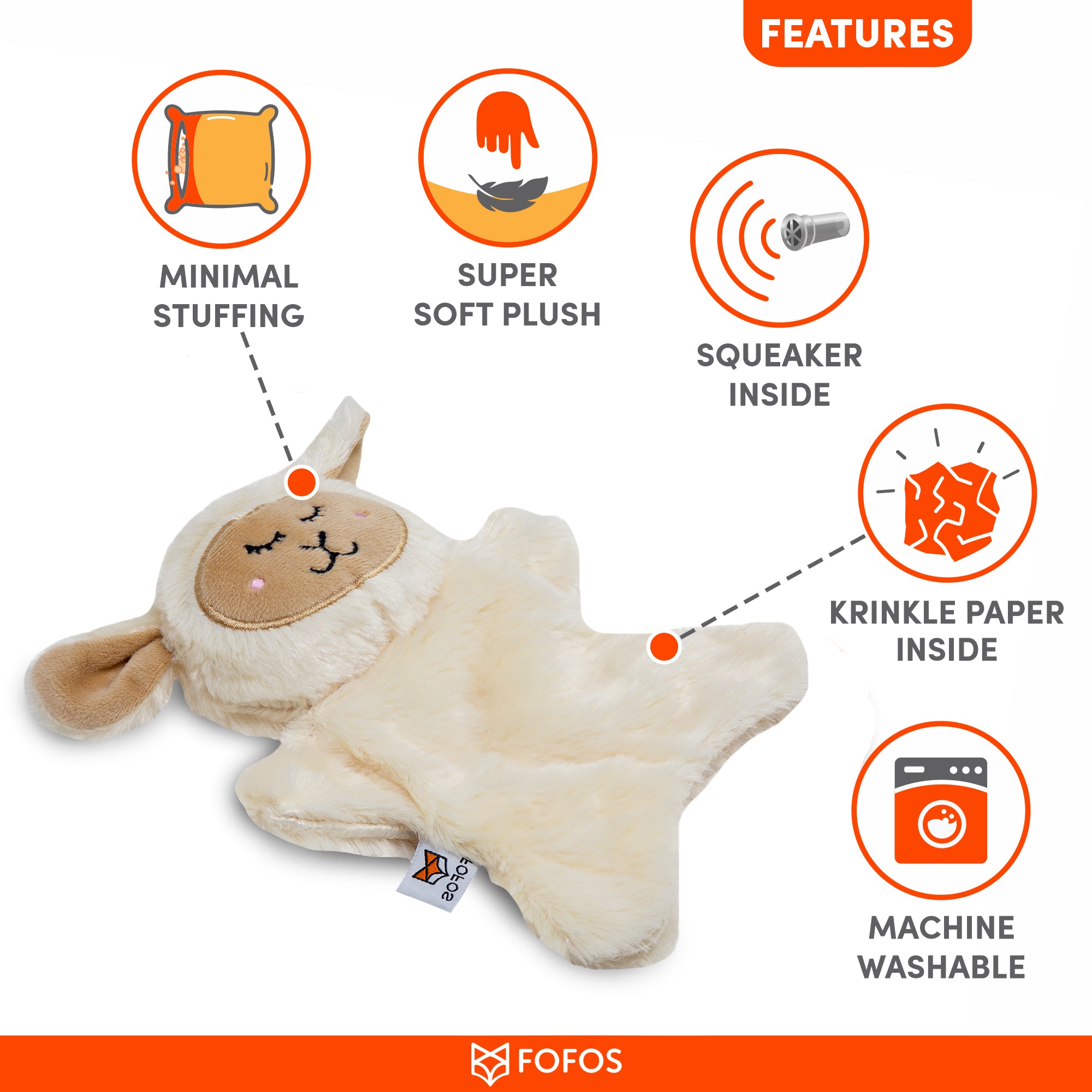 FOFOS Glove plush Sheep