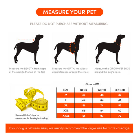 FOFOS Pet Four Leg Raincoat-Black