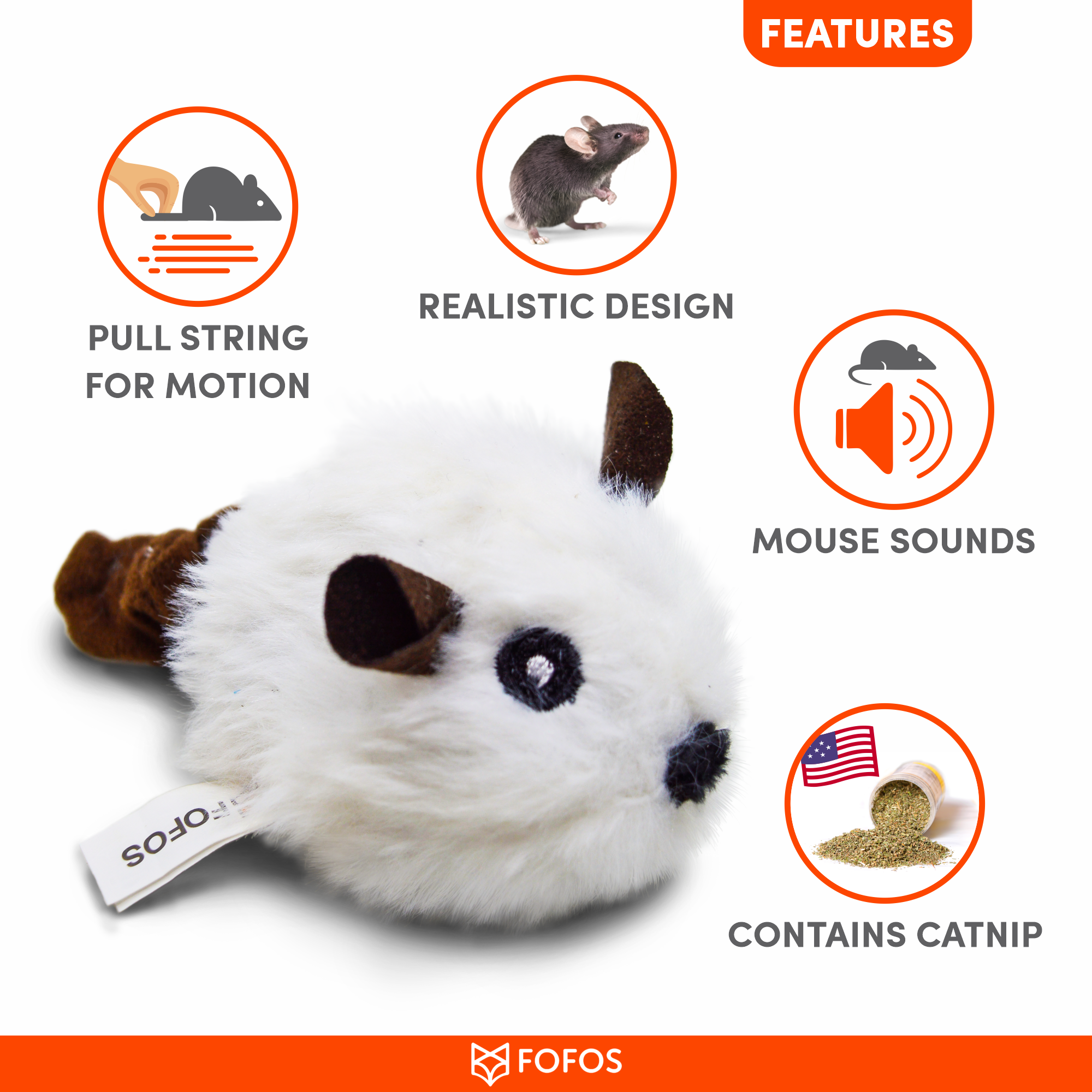 FOFOS Pull String & sound chip Mouse