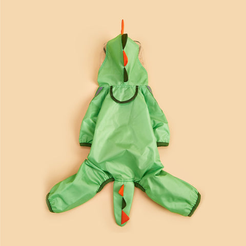 FOFOS Pet Raincoat-Dinosaur