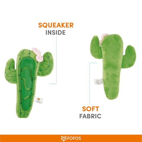 FOFOS Cute Treat Toy-Cactus
