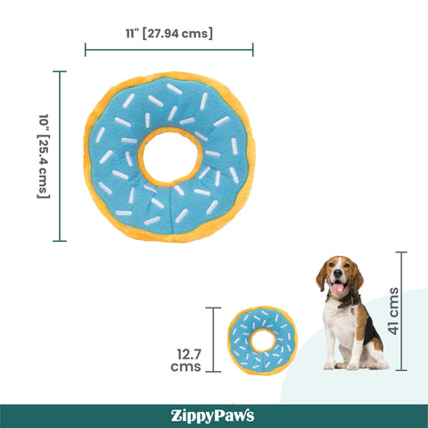 Zippy Paws Jumbo Donutz - Blueberry