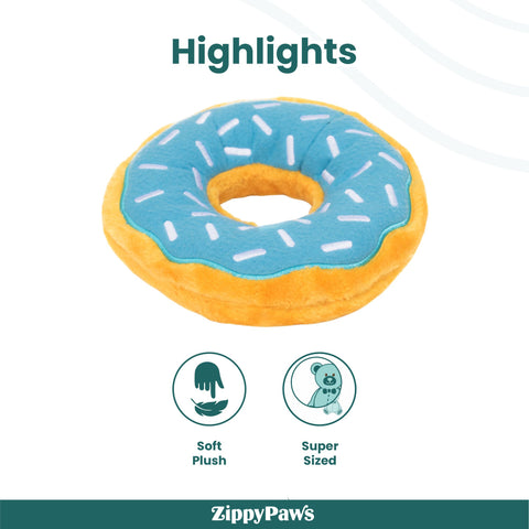 Zippy Paws Jumbo Donutz - Blueberry