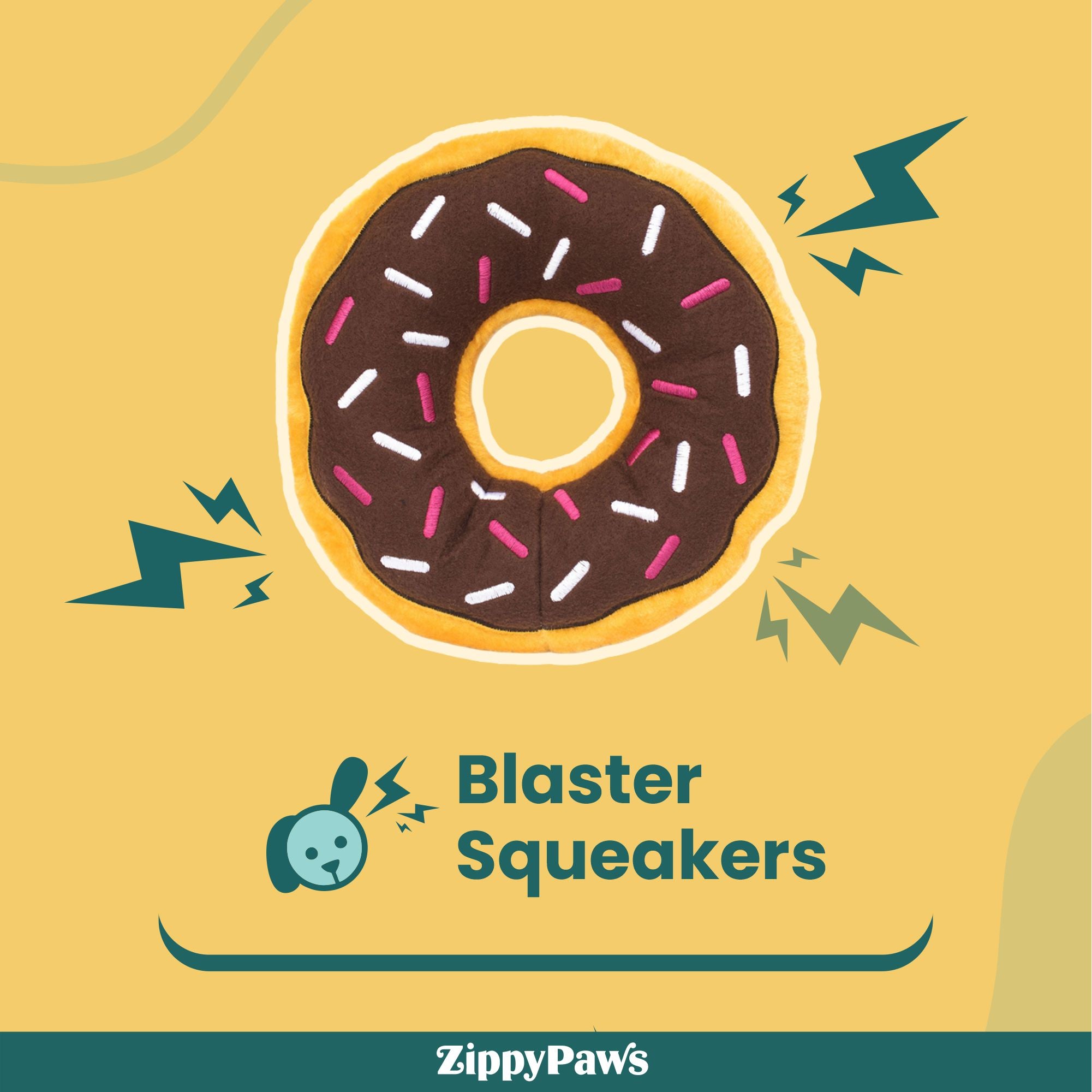 Zippy Paws Jumbo Donutz - Chocolate
