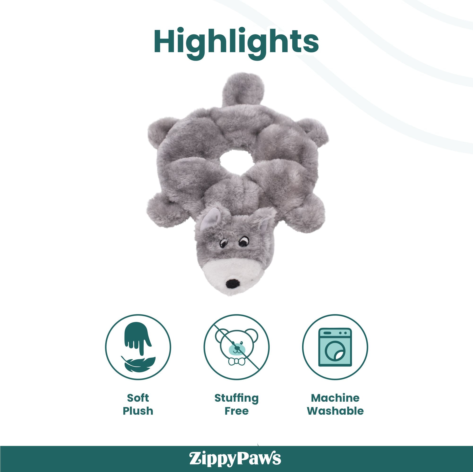 Zippy Paws Loopy - Wolf