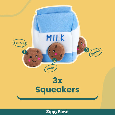 Zippy Paws Zippy Burrows - Milk and Cookies