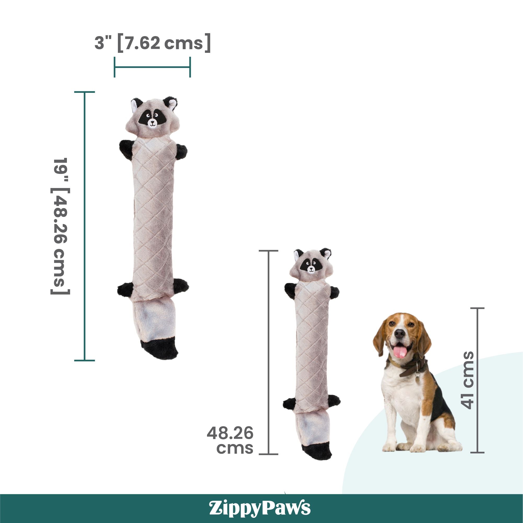 Zippy Paws Jigglerz - Raccoon