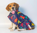 Dinosaur Printed Cape Style Dog Raincoat