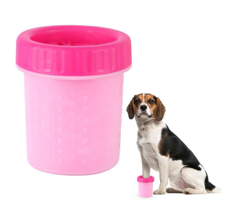 Paw Cleaner Cup for Dogs – Medium/Large | Soft Bristle Mud Remover for Monsoon