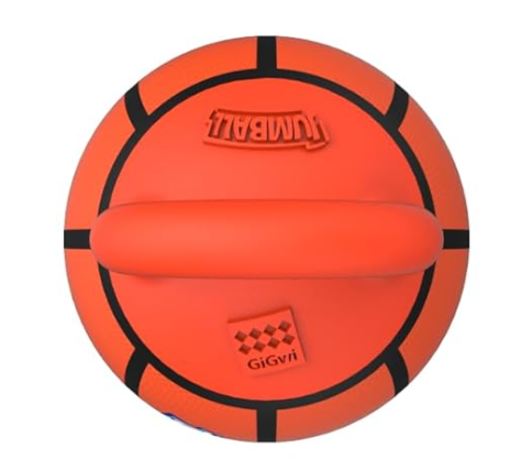 Jumball Basketball – Heavy-Duty Rubber Ball with Handle - Gigwi