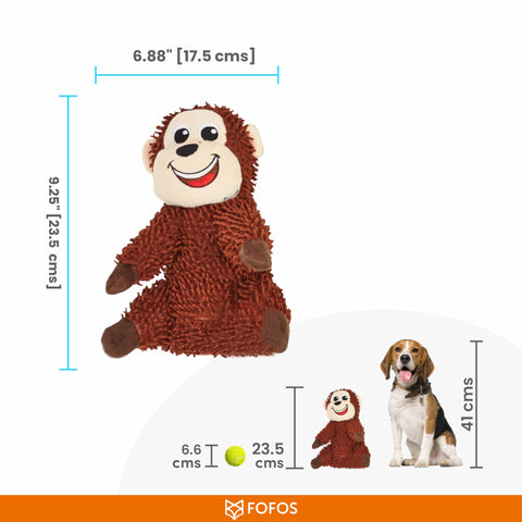 FOFOS Tough Dog Toy Monkey
