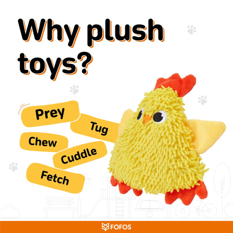 FOFOS Tough Dog Toy Chick