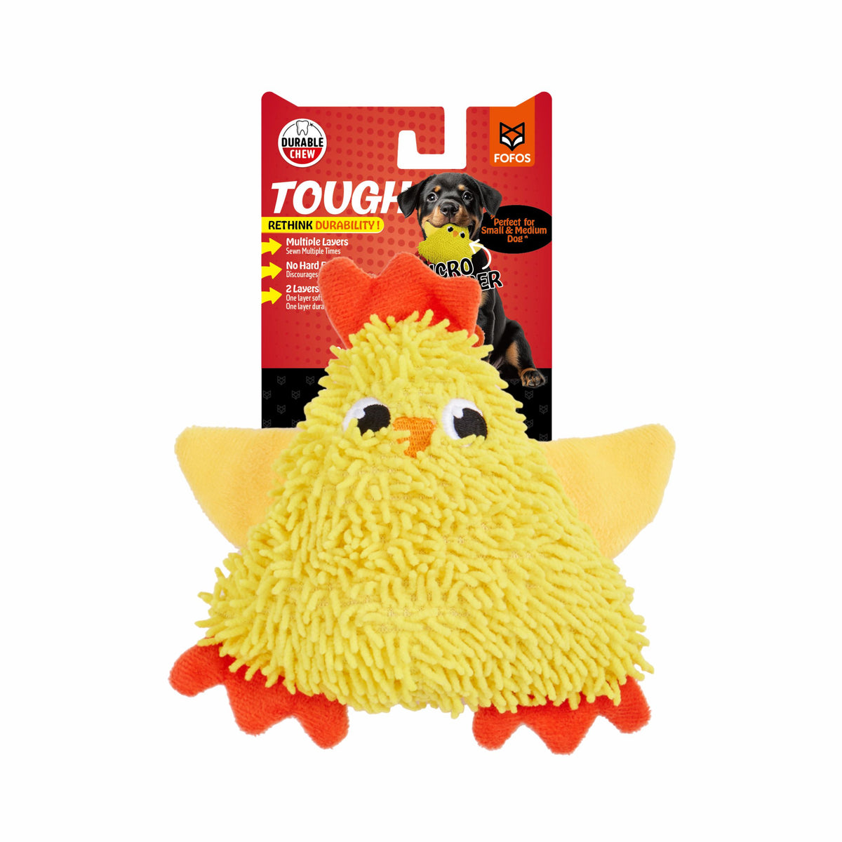 FOFOS Tough Dog Toy Chick
