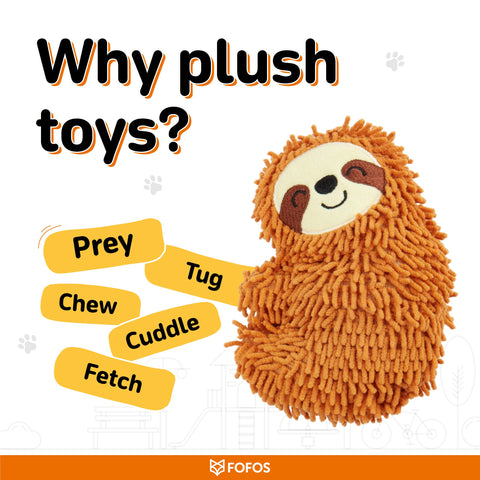 FOFOS Tough Dog Toy Sloth