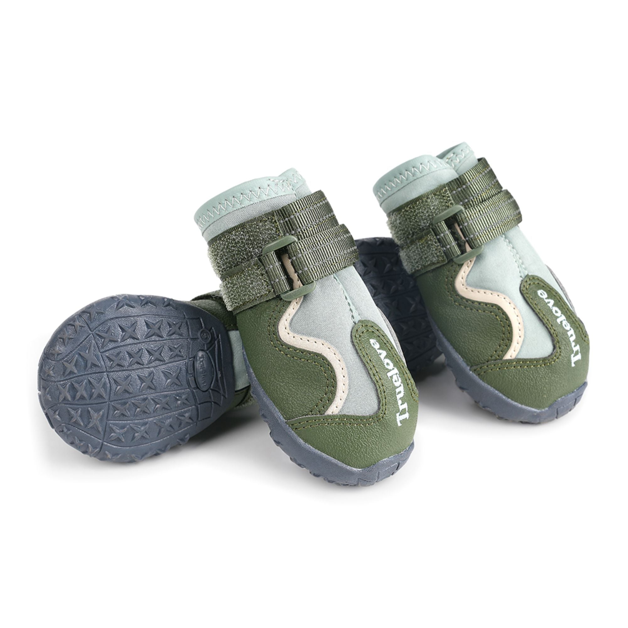 TRUELOVE WATER RESISTANCE DOG SHOES WITH TPR SOLE