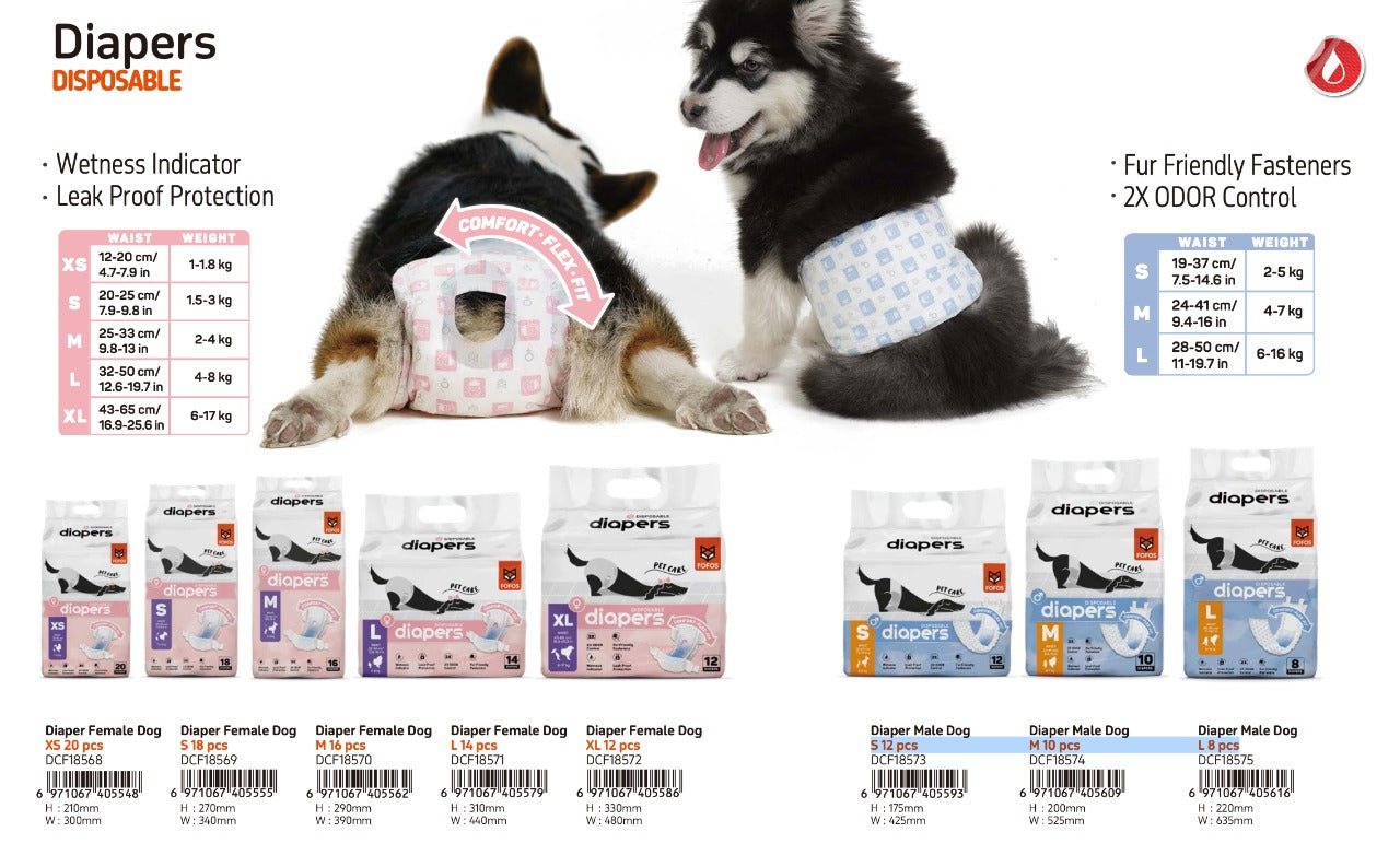 FOFOS Diaper Female Dog