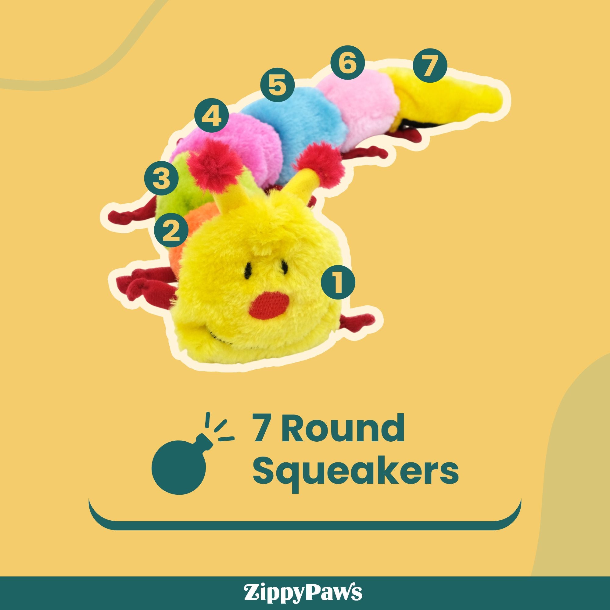Zippy Paws Zippy Caterpillar - Large