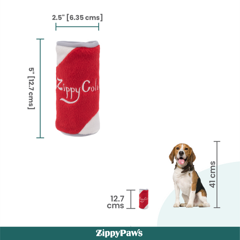 Zippy Paws Squeakie Can - Zippy Cola