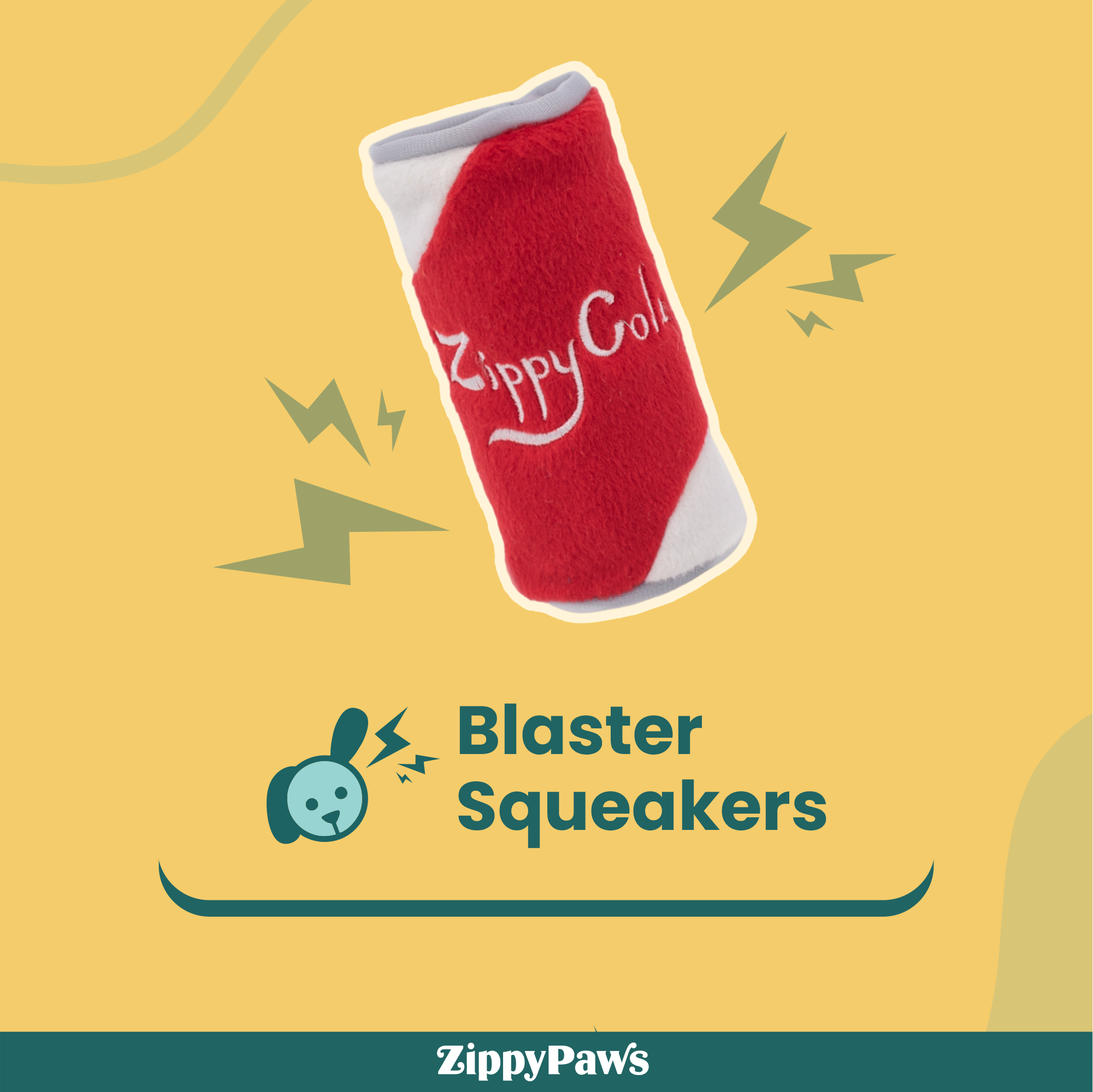 Zippy Paws Squeakie Can - Zippy Cola