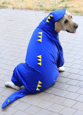 FurrMama DinoShield Raincoat – Full Body Waterproof Pet Suit