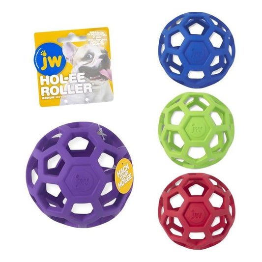 Hol-ee Roller Puzzle – Interactive Treat-Stuffing Dog Toy - Large